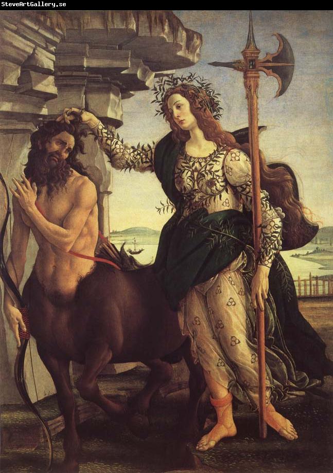 Sandro Botticelli Minerva and the Kentaur
